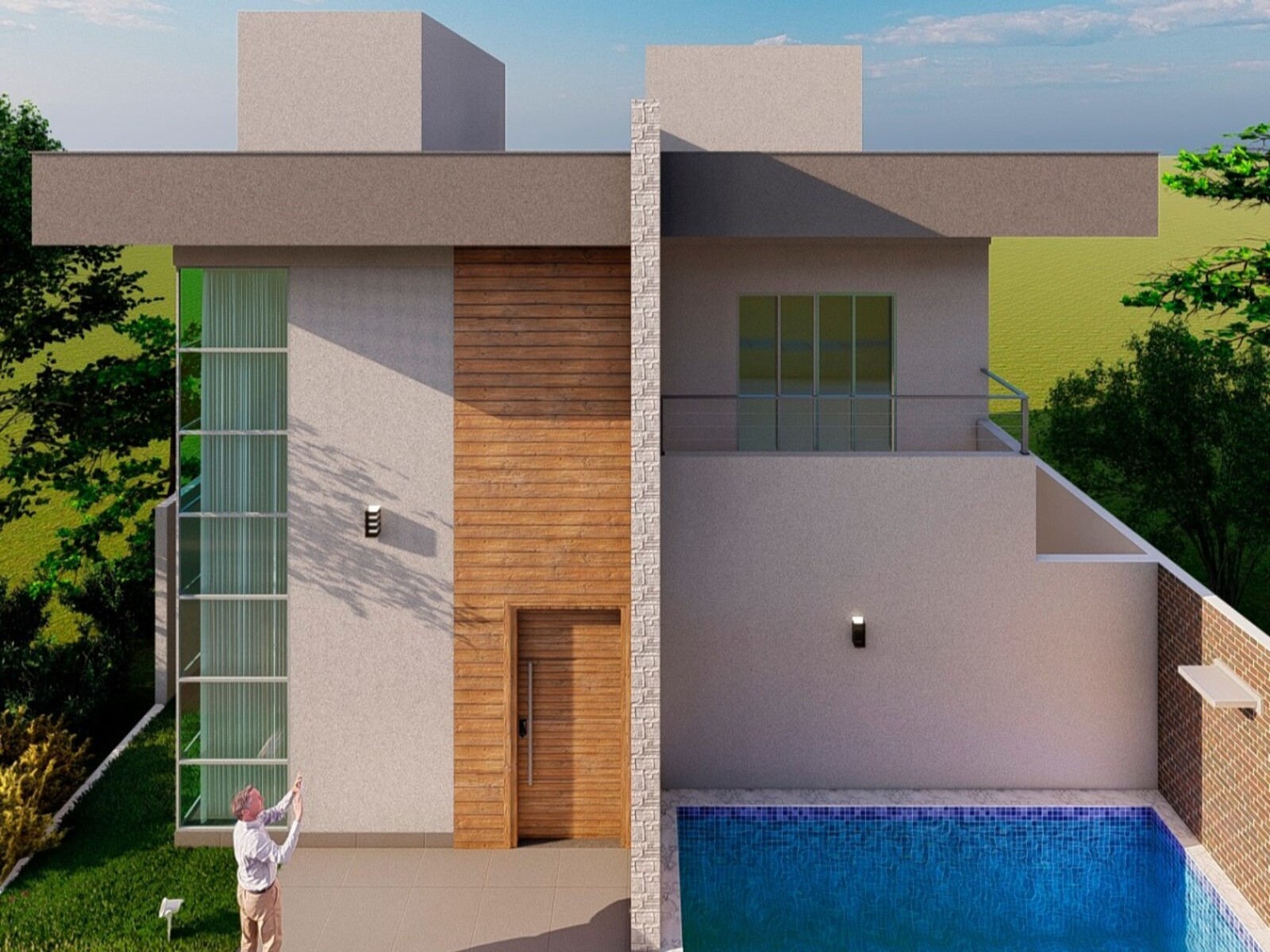 Residência Alto Padrão — foto 1 da obra executada pela MRE Construções