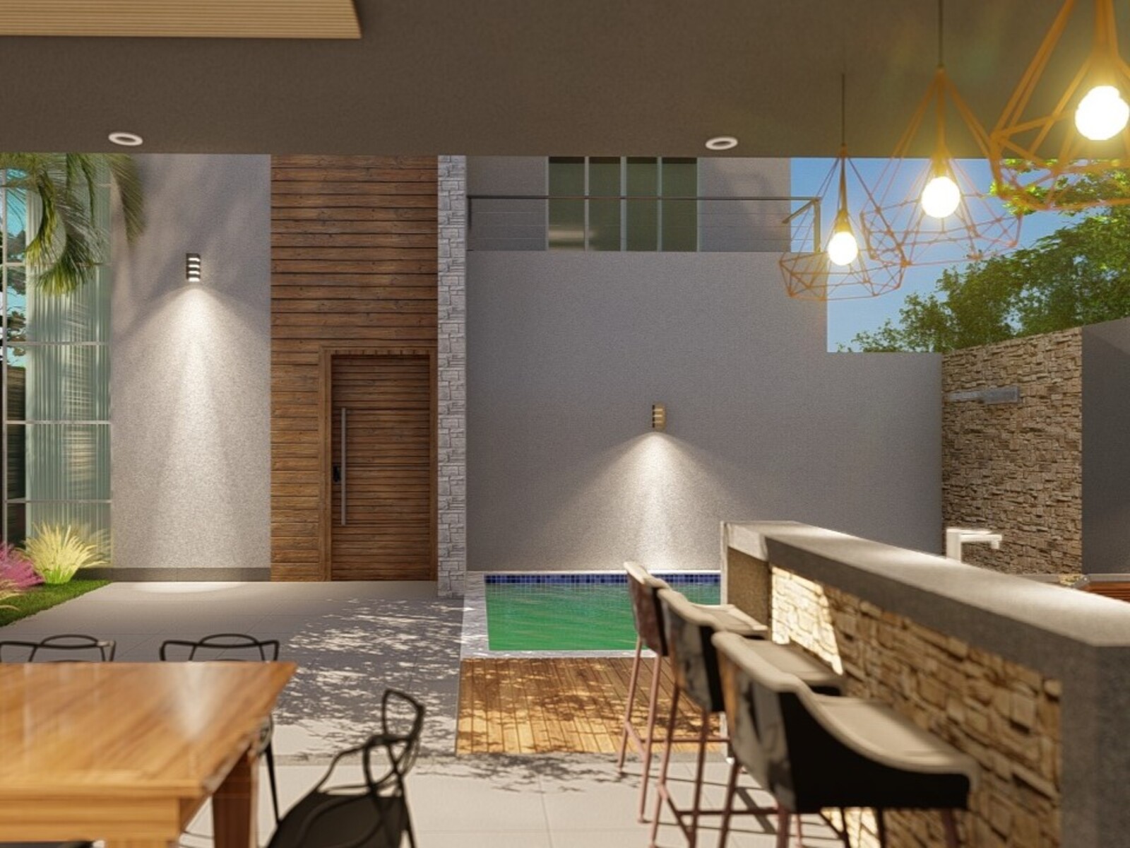 Residência Alto Padrão — foto 2 da obra executada pela MRE Construções